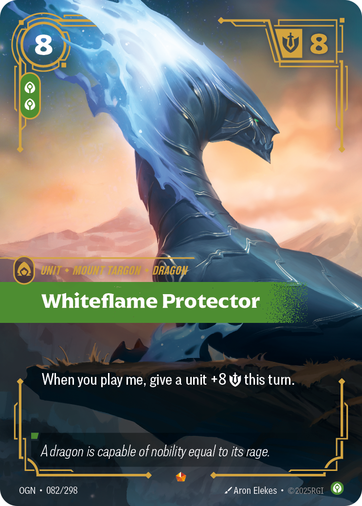 Protecteur de la flamme blanche