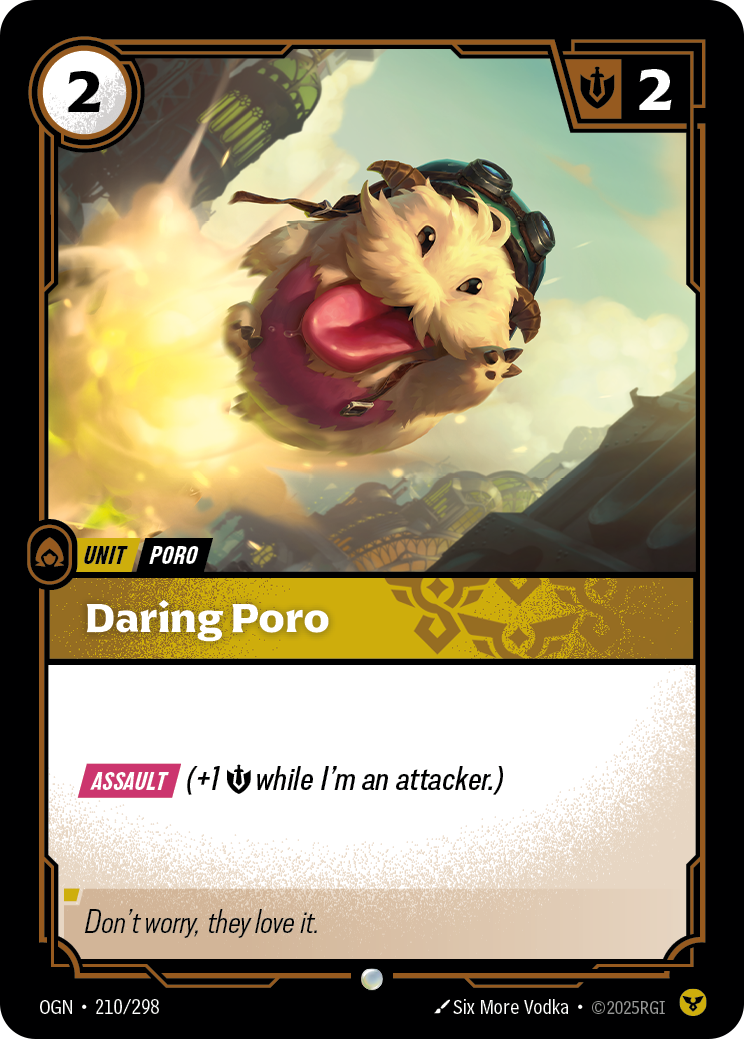 Poro téméraire