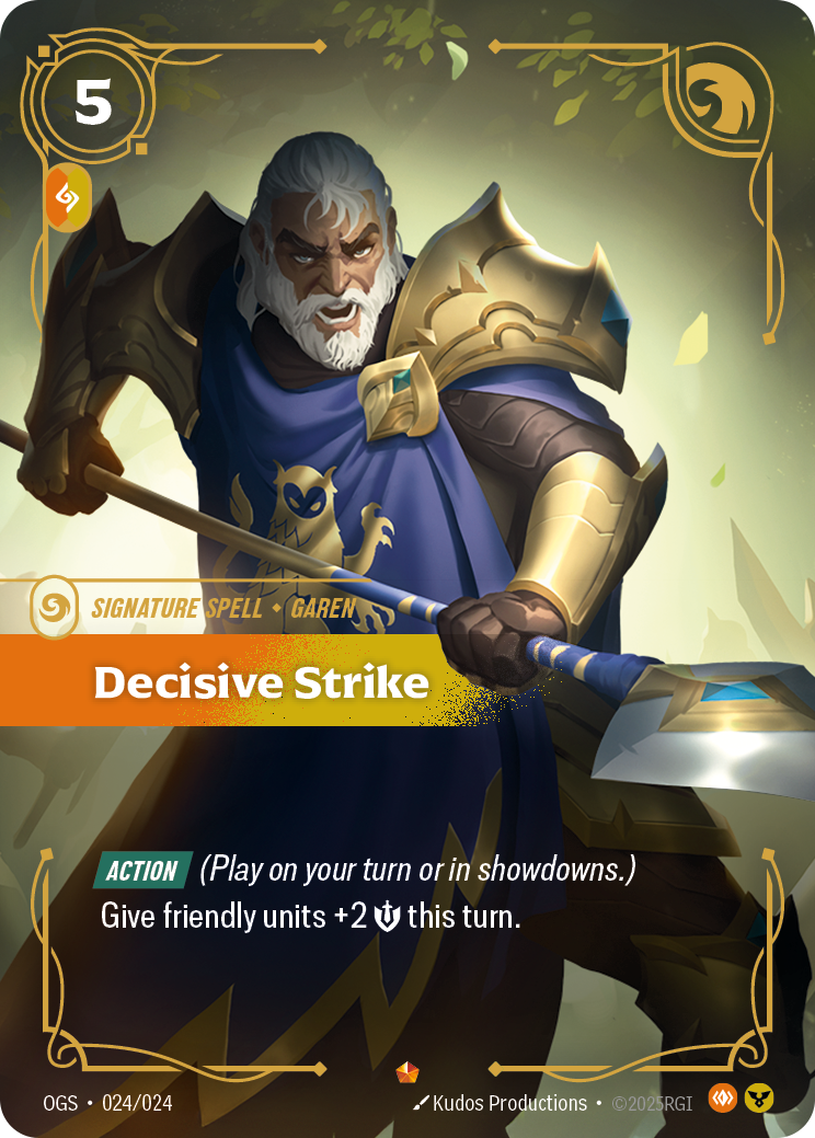 Frappe décisive