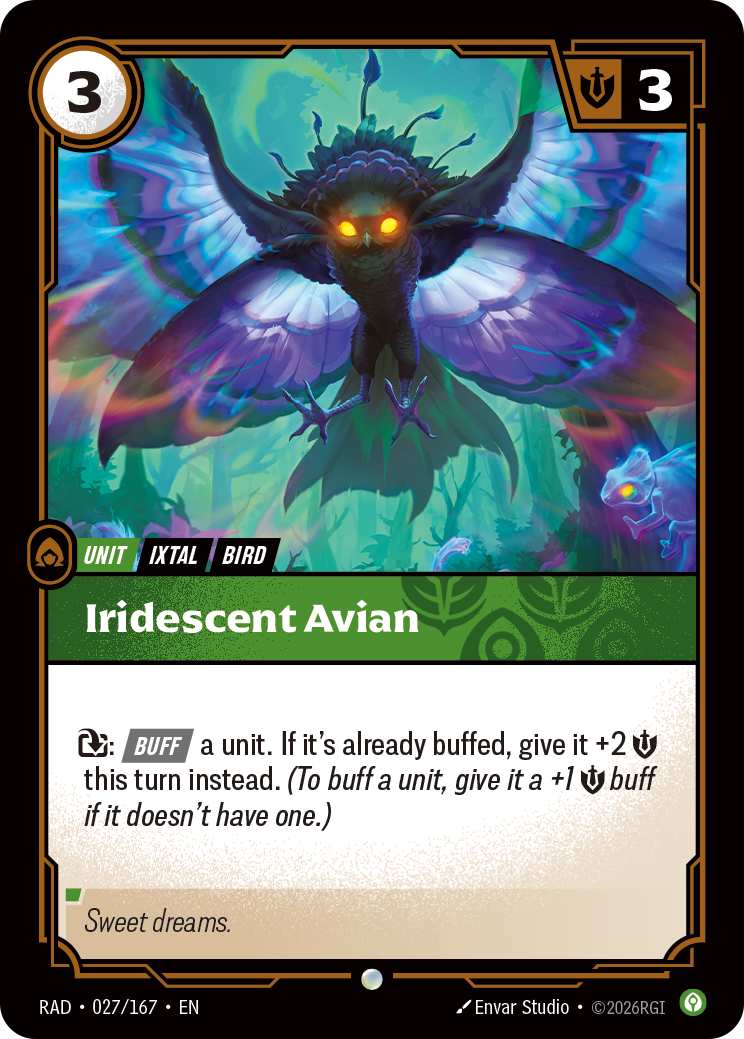 Aviaire irisé