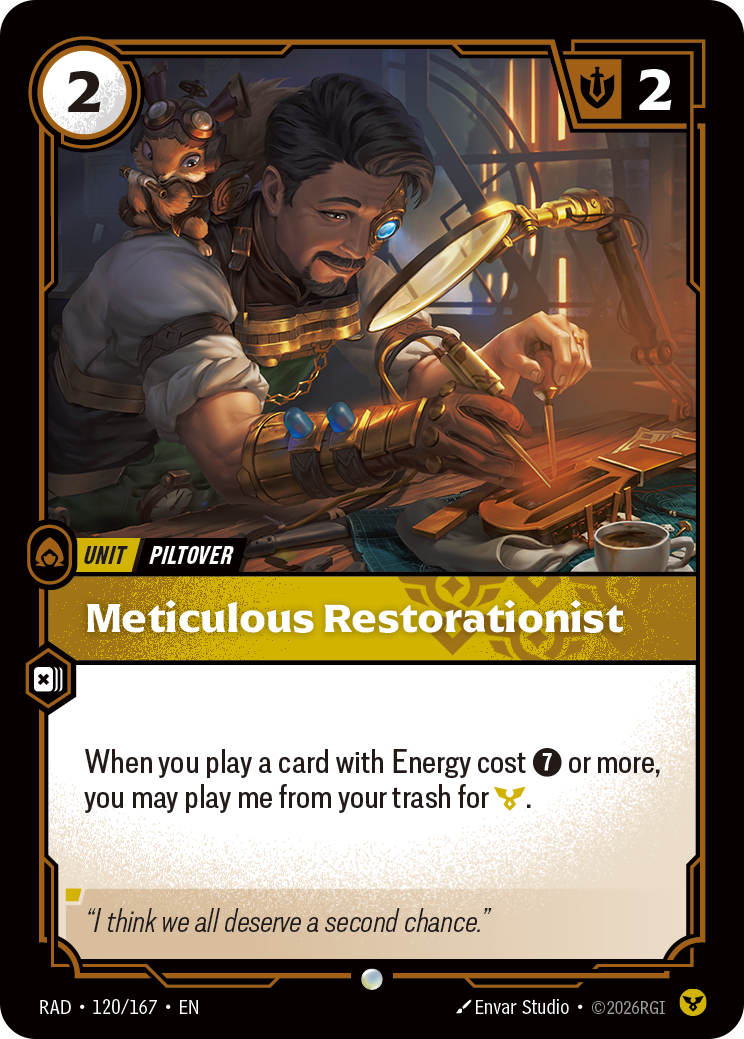 Restaurateur méticuleux