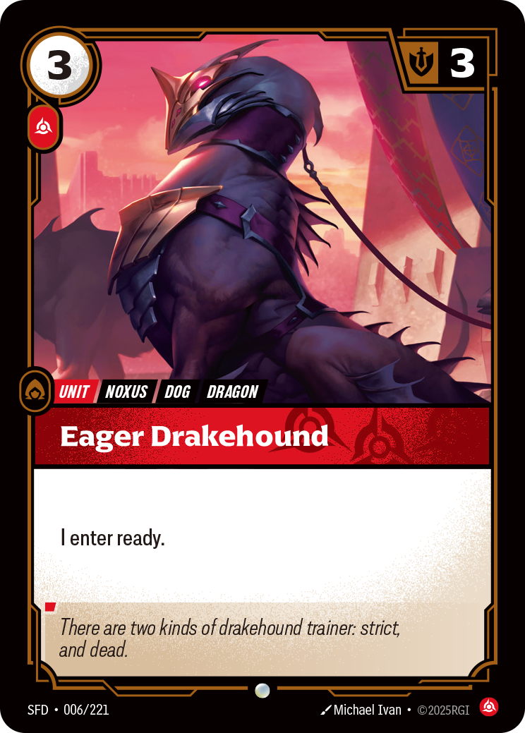 Chien-dragon aux aguets