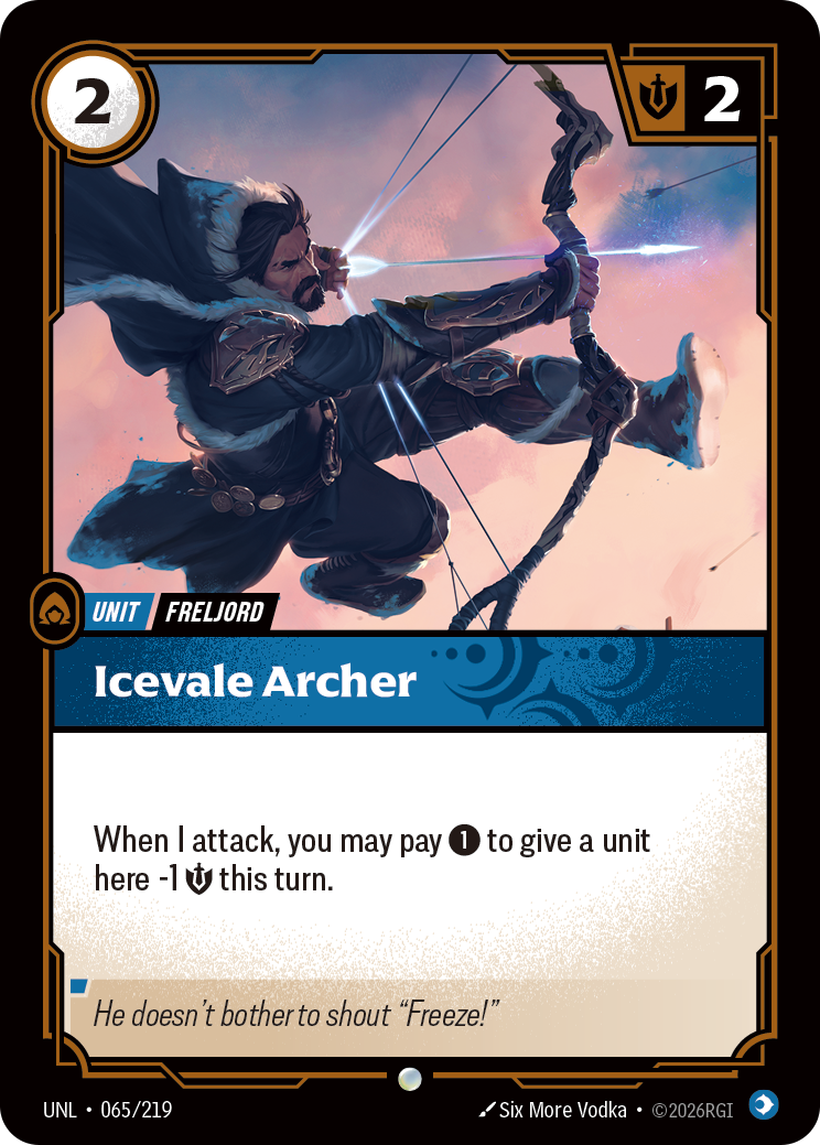 Archer du Val gelé