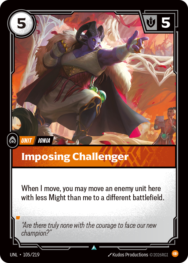 Challenger imposante