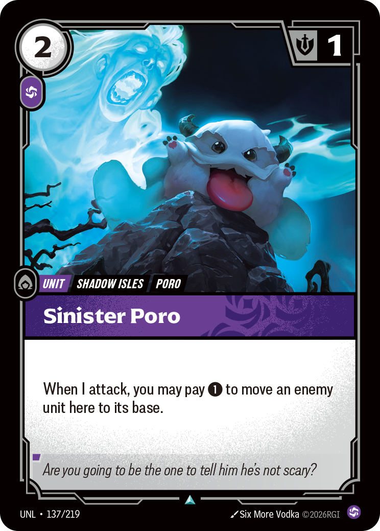 Poro sinistre