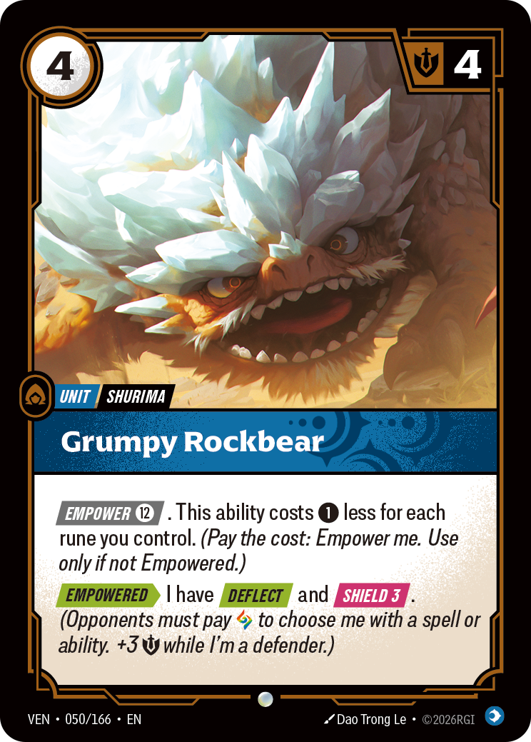 Rockbear grincheux