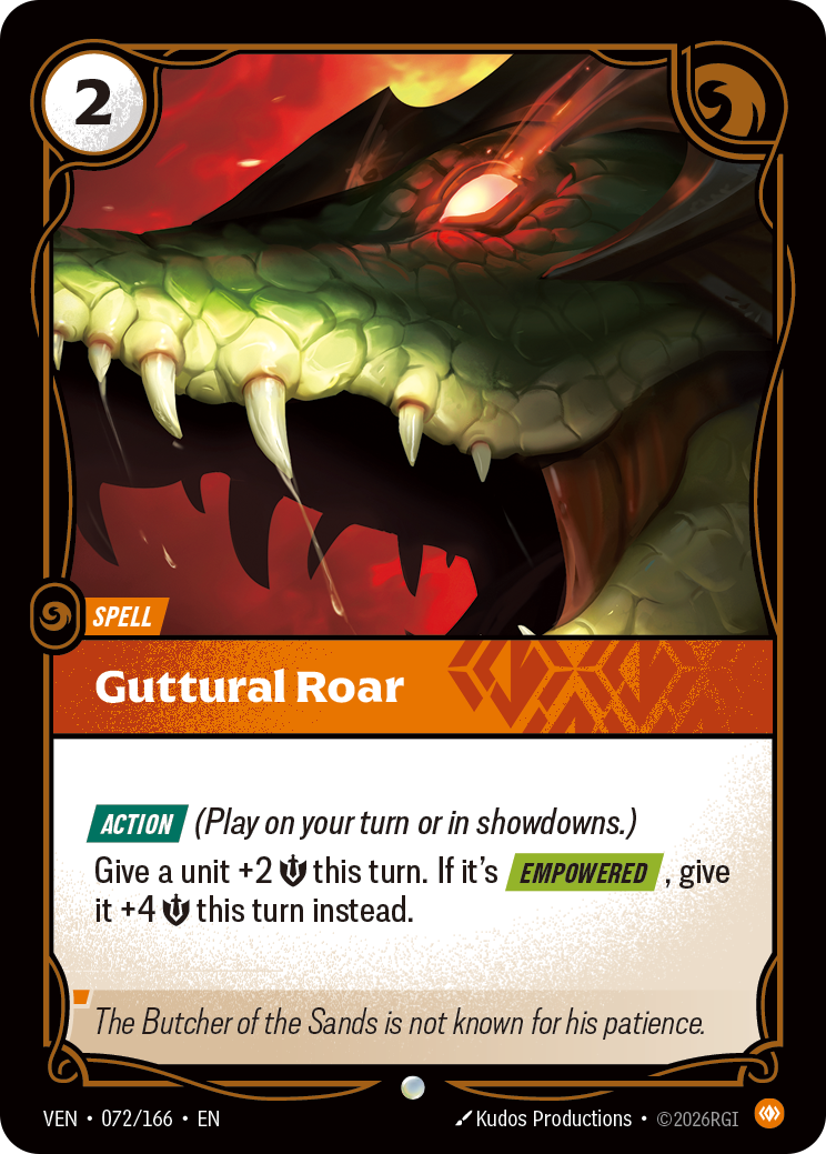 Rugissement guttural